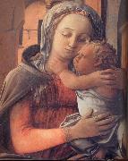 Fra Filippo Lippi Details of Madonna and Child Enthroned oil painting reproduction
